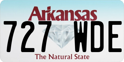 AR license plate 727WDE