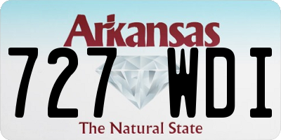 AR license plate 727WDI