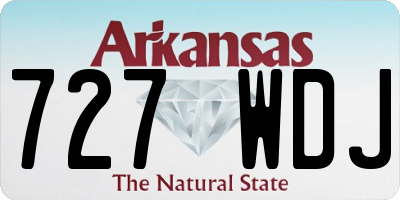 AR license plate 727WDJ