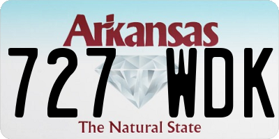 AR license plate 727WDK