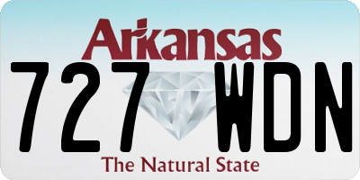 AR license plate 727WDN