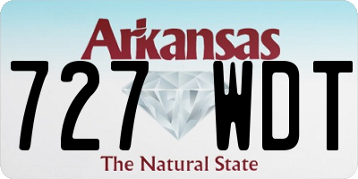 AR license plate 727WDT