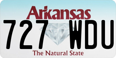AR license plate 727WDU