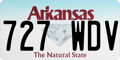 AR license plate 727WDV