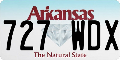 AR license plate 727WDX