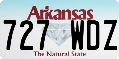 AR license plate 727WDZ