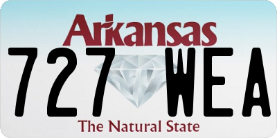 AR license plate 727WEA