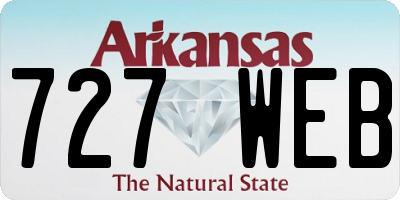 AR license plate 727WEB