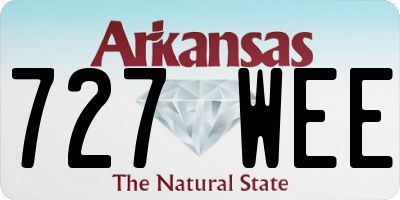 AR license plate 727WEE