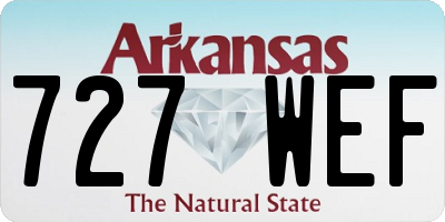 AR license plate 727WEF