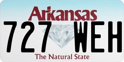 AR license plate 727WEH