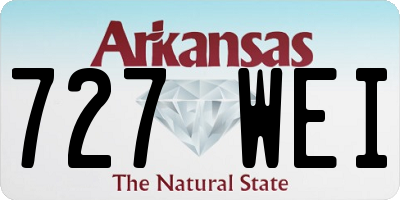 AR license plate 727WEI