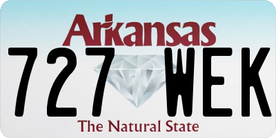 AR license plate 727WEK