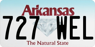 AR license plate 727WEL