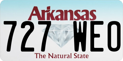 AR license plate 727WEO