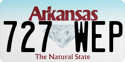 AR license plate 727WEP