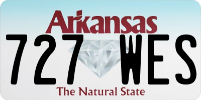 AR license plate 727WES