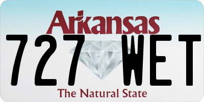 AR license plate 727WET