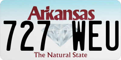 AR license plate 727WEU