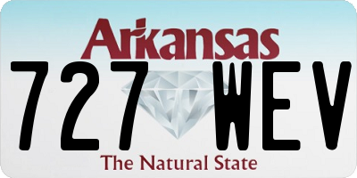 AR license plate 727WEV