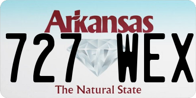 AR license plate 727WEX