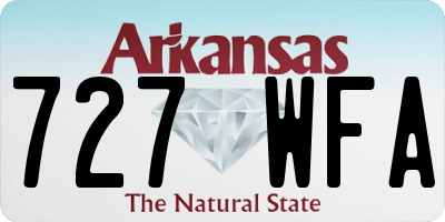 AR license plate 727WFA