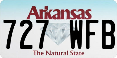 AR license plate 727WFB