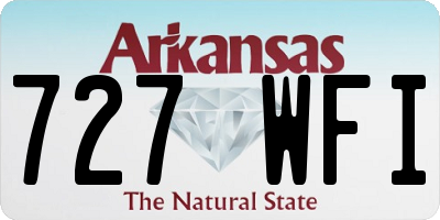 AR license plate 727WFI