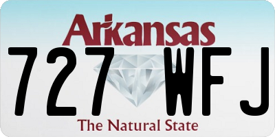 AR license plate 727WFJ