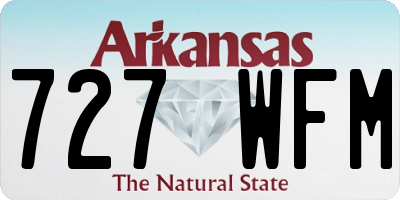 AR license plate 727WFM