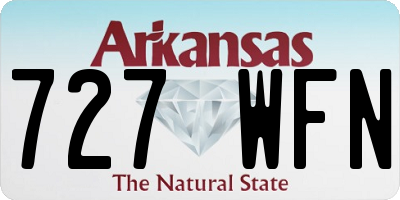 AR license plate 727WFN