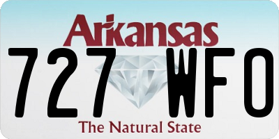 AR license plate 727WFO