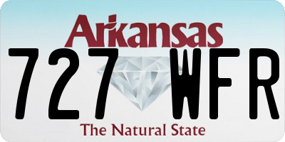 AR license plate 727WFR