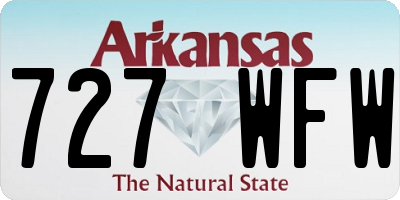 AR license plate 727WFW