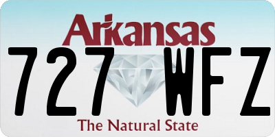 AR license plate 727WFZ