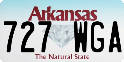AR license plate 727WGA