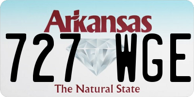 AR license plate 727WGE