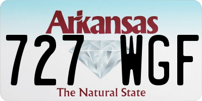 AR license plate 727WGF