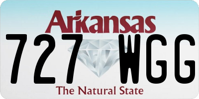 AR license plate 727WGG
