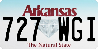 AR license plate 727WGI