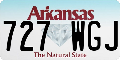 AR license plate 727WGJ