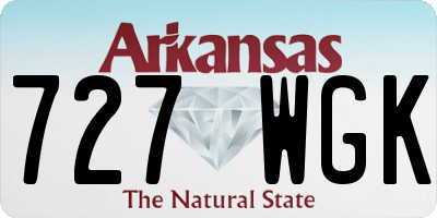 AR license plate 727WGK