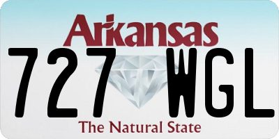 AR license plate 727WGL