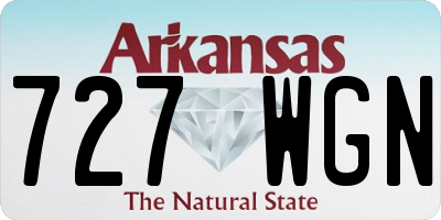 AR license plate 727WGN