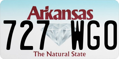AR license plate 727WGO