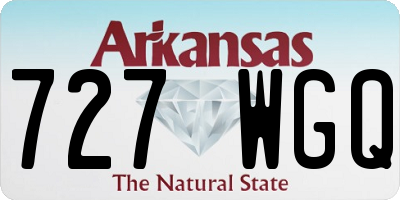 AR license plate 727WGQ