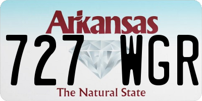 AR license plate 727WGR