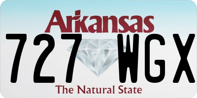 AR license plate 727WGX