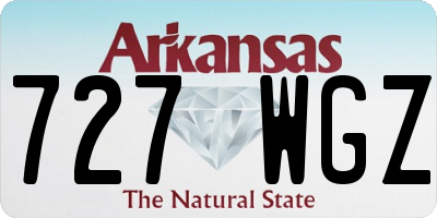 AR license plate 727WGZ