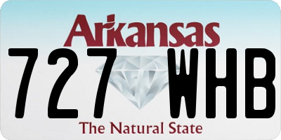 AR license plate 727WHB